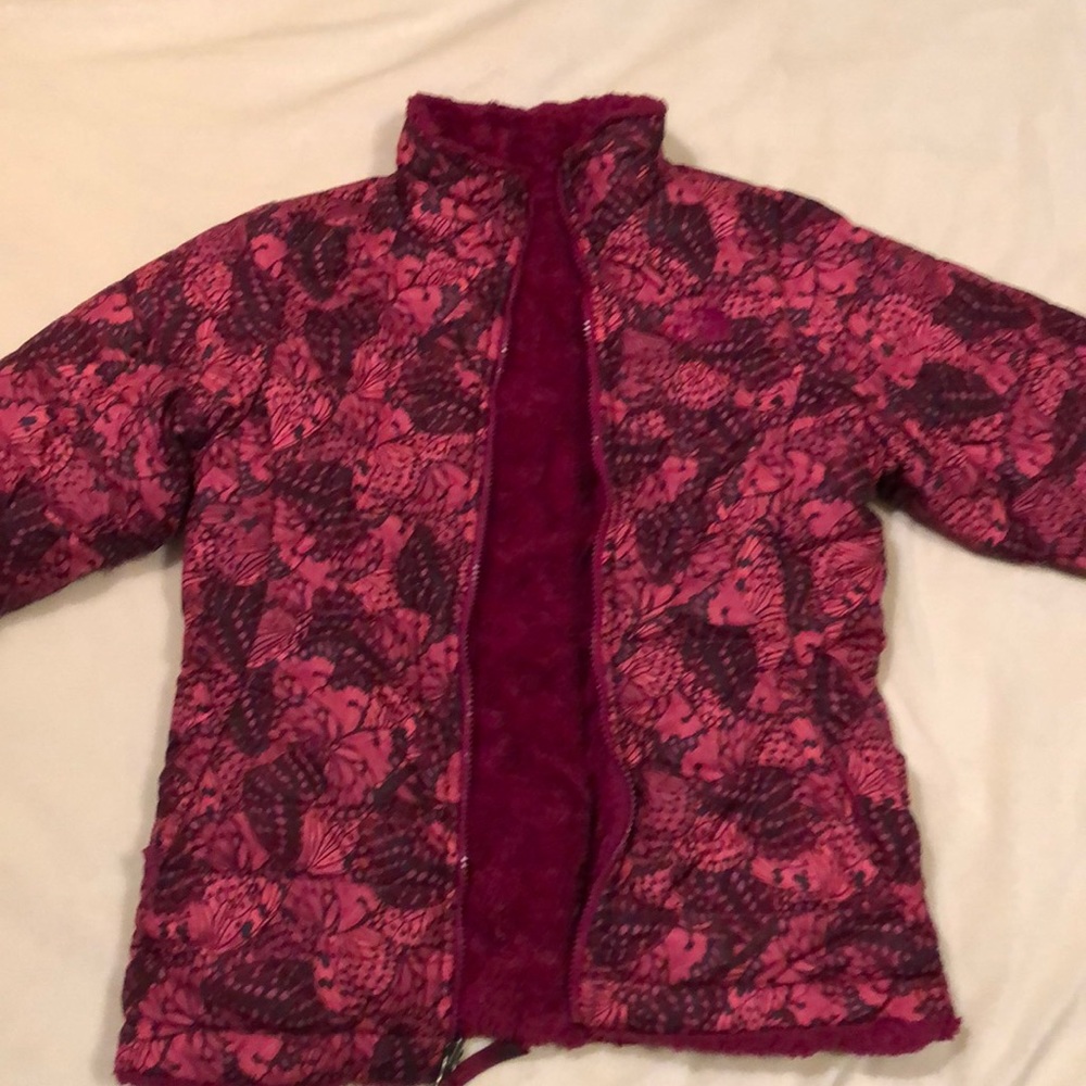 Girls The Northface Reversable Swirl Jacket